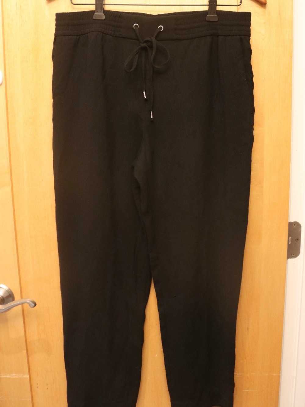 H&M Loose Fitted Straight Leg Pants w/ Drawstring Waist, Size 10